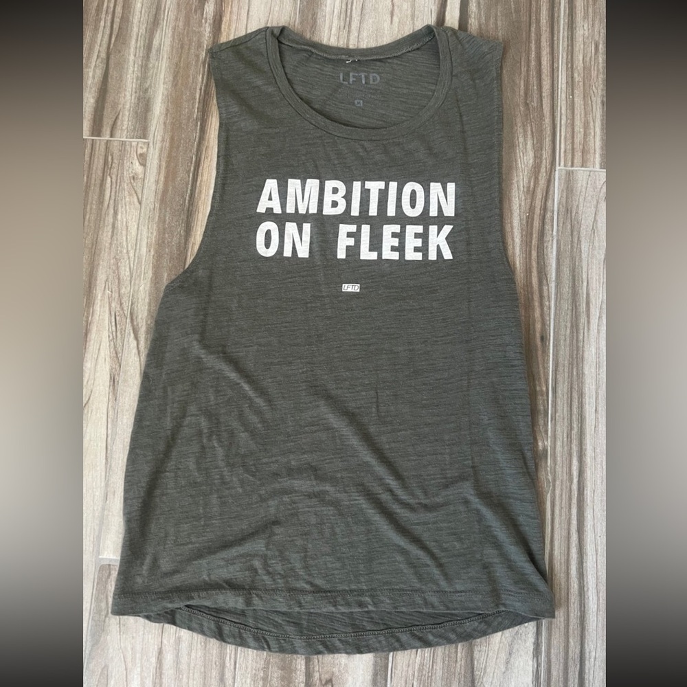 LFTD Gym Lifting Training Workout
Muscle Tee Tank Top
Ambition on Fleek
Medium
